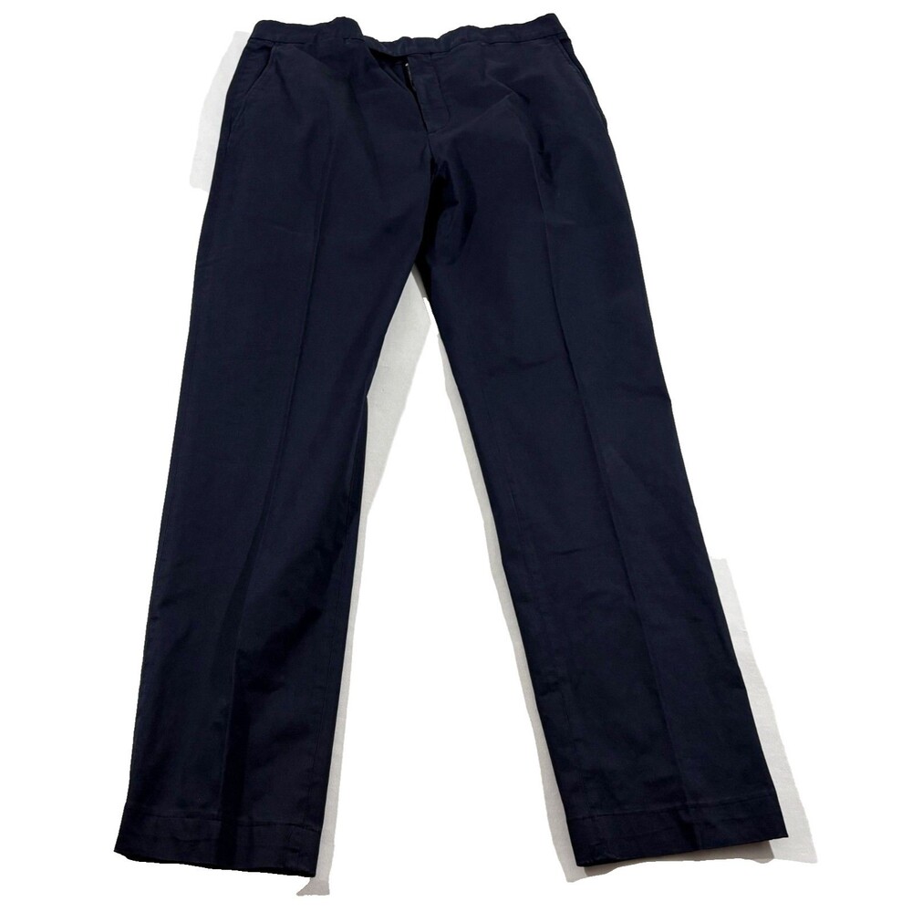 Ralph Lauren Purple Label Dress Pants Chinos Navy Cotton Slacks Trousers Sz 36